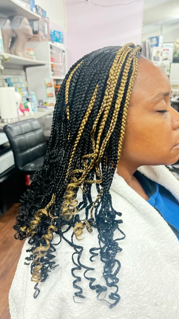Braids with curls